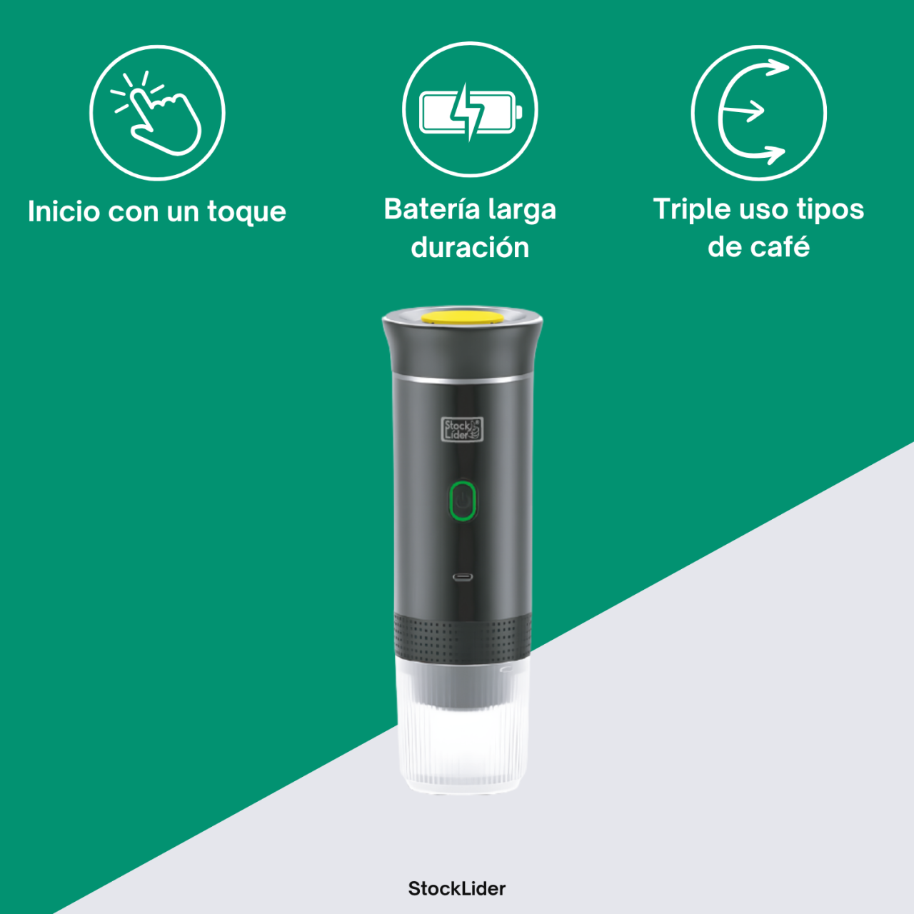 Cafetera Portátil presión de 20 bares